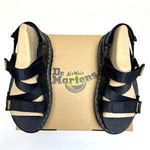 Dr Martens Kimber II black platform sandals women size 6